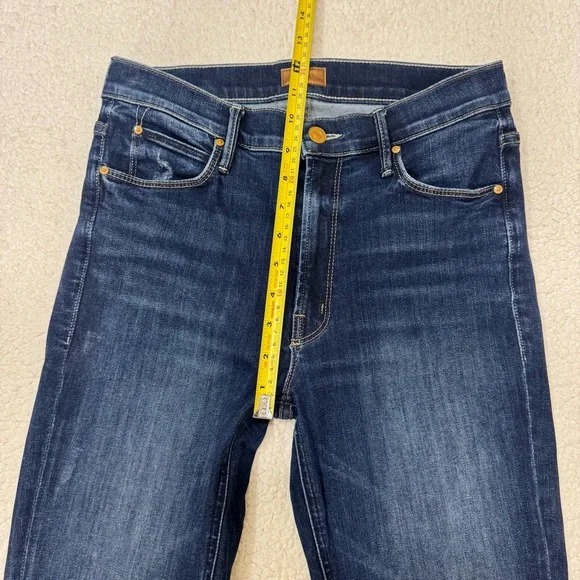 Mother Mid Rise Dazzler Ankle Straight Leg Wash Teaming Up Size 27 $248 - Picture 7 of 11